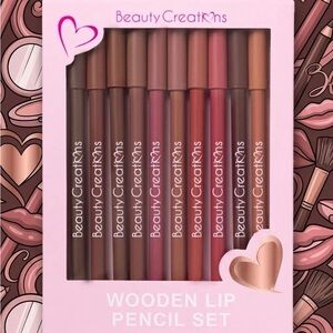 Beauty Creations Lip Liner Set — Nude, Brown & Pink Shades